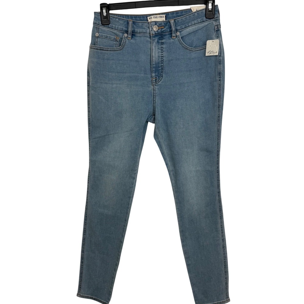 Free People We The Free Crvy High Rise Super Skinny Jeans Stretch 29 NEW